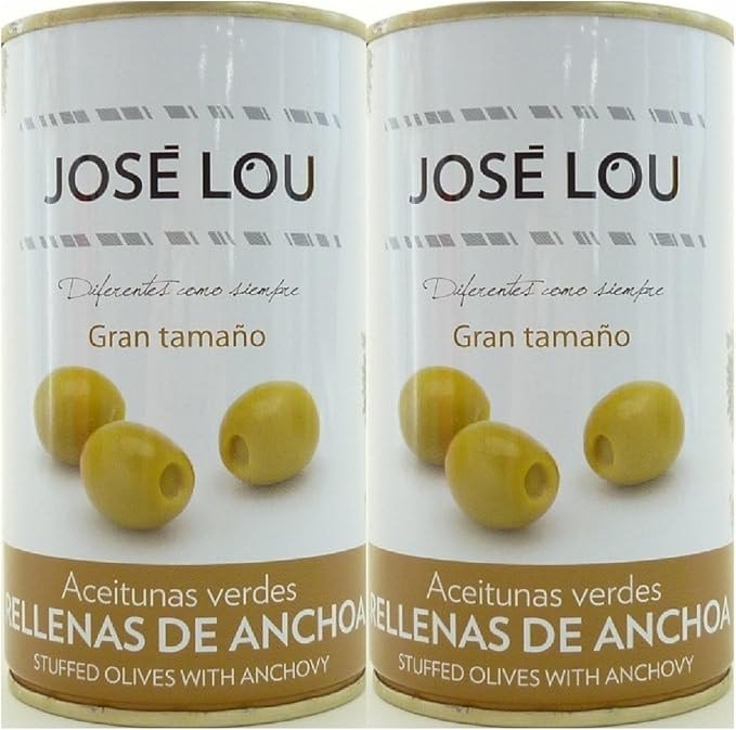 Amazon ホセルー アンチョビ入りグリーンオリーブ 150g 2缶 ワインおつまみ スペイン Jose Lou ホセルー 野菜の缶詰 瓶詰 通販