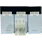 Miu Miu MIUTINE Women Sample Perfume EDP 1.2 ml / 0.04 oz (NOTE Vials are samples not filled to capacity by manufacturer beaware) - set of 3-9162