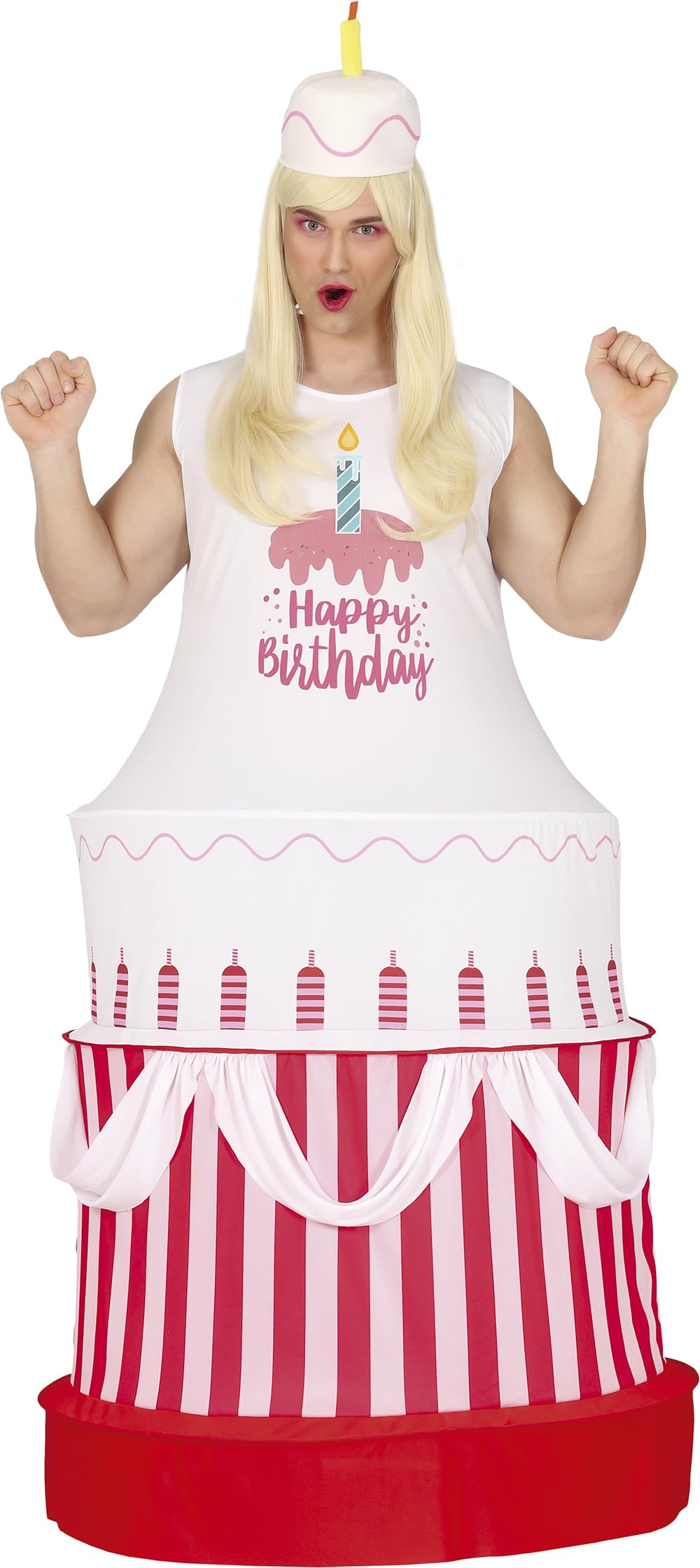 FIESTAS GUIRCA, S.L. Birthday Cake Costume for adults