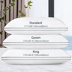 Soft Bed Pillows for Sleeping Set of 2, Stomach or