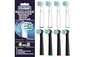 Cellena Replacement Toothbrush Heads Compatible with Oral B Pro 1000 Electric Toothbrush,Professional Clean,Gentle on Gums, Brush Head Refills for Genius/Smart/Vitality Series,8 Count
