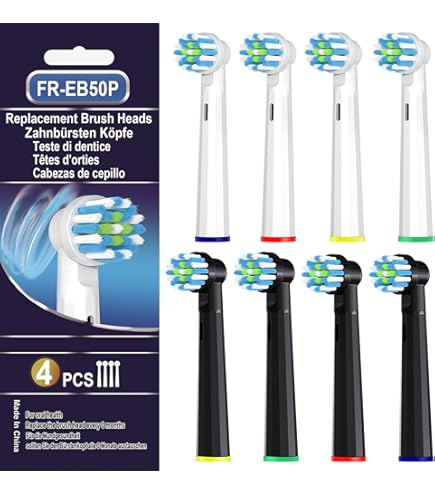 Amazon.com : Toothbrush Heads - 3D White - Compatible with Oral-B