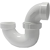 Canplas 193212E PVC DWV P-Trap with Union, 2-Inch, White