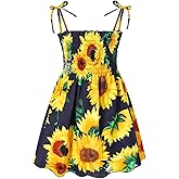 Girls Dresses, Toddler Dress, Little Toddler Girls' Flower Summer Strap Dresses,Backless Cute Floral Sundress for Kids