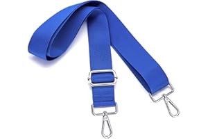 S&loyoe Silver Buckle Purse Straps Replacement Crossbody Bag Strap Adjustable Wide Guitar Straps for Handbags 1.5inch