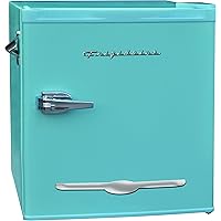Frigidaire EFR176-BLUE 1.6 cu ft Blue Retro Fridge with Side Bottle Opener. for The Office, Dorm Room or Cabin
