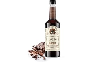 Tippleman's Mocha Coffee Syrup - Rich Flavor for Hot or Iced Drinks, Latte, Tea, Espresso, Cappuccino, Cocktails, & Baking - 25.4 Fl Oz