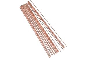 HWYEE 20PCS 99.98% Pure Copper Round Rod 0.12"/3mm Dia 12"/305mm Length Bare Copper Cu Metal Rod Solid Copper Rod for DIY Metal Working Hobbies (0.12"/3mm Dia 12"/305mm Length)