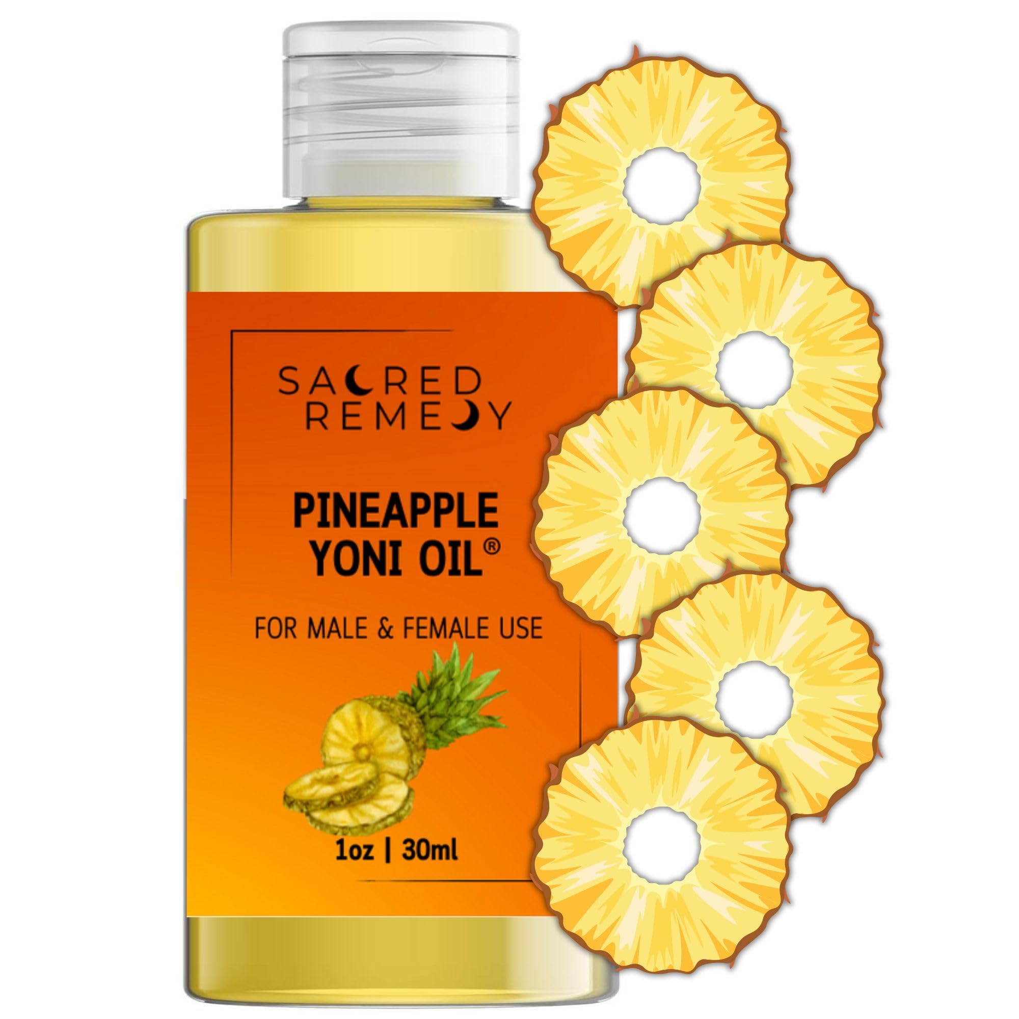 Pineapple Yoni Oil Potent, Hydrating, Moisturising Lotion Oil. 100% Natural & Vegan. Balances PH Level & Fresh Scent with Vitamin E (30ml)