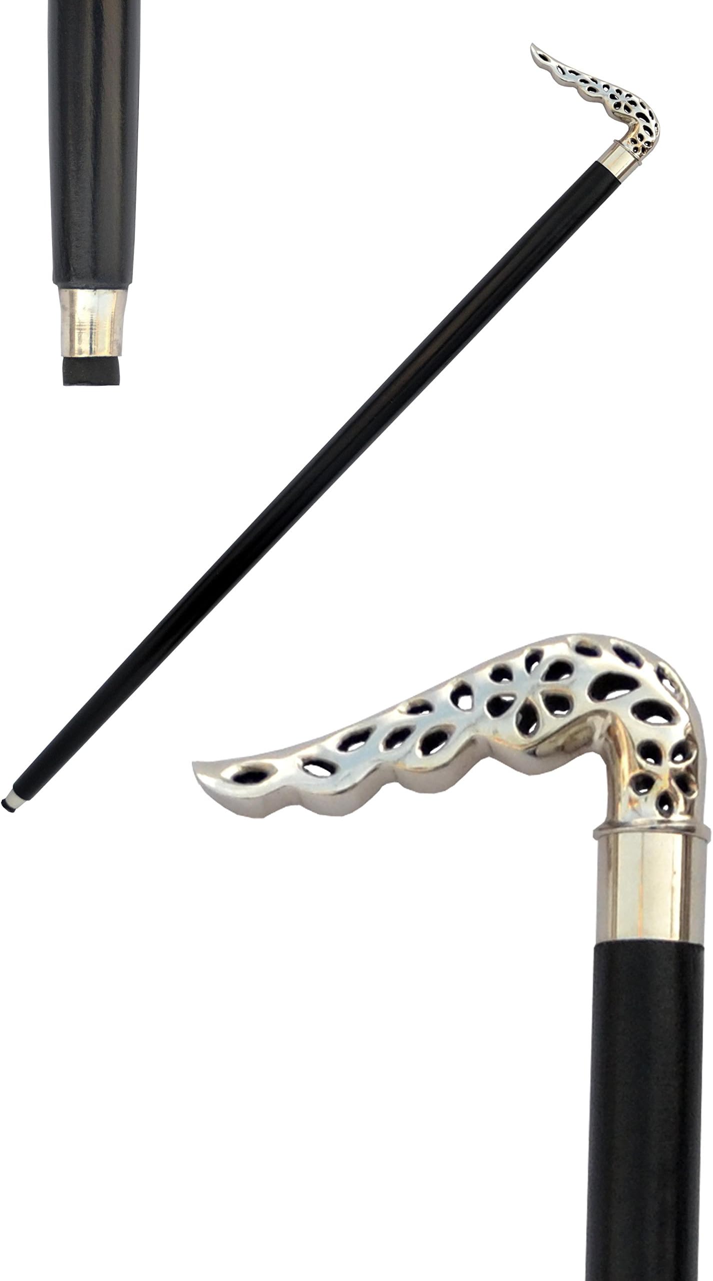 Walking Stick Style For Men & Women Walking Stick Antique Carved Aid Staff Wood Derby