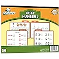 Channie’s Neat Numbers Workbook, Visual Pre K - Kindergarten Math Workbook, Effective Color-Coded Preschool Summer Workbook with 3 Fun & Easy Ways to Learn Basic Math, 80 Pages
