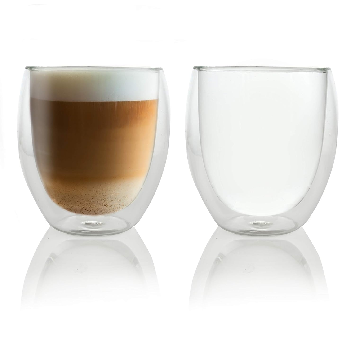 Caffé Italia Roma 2 x 250 ml Double Walled Coffee Glasses for