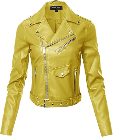 faux leather jackets for womens amazon
