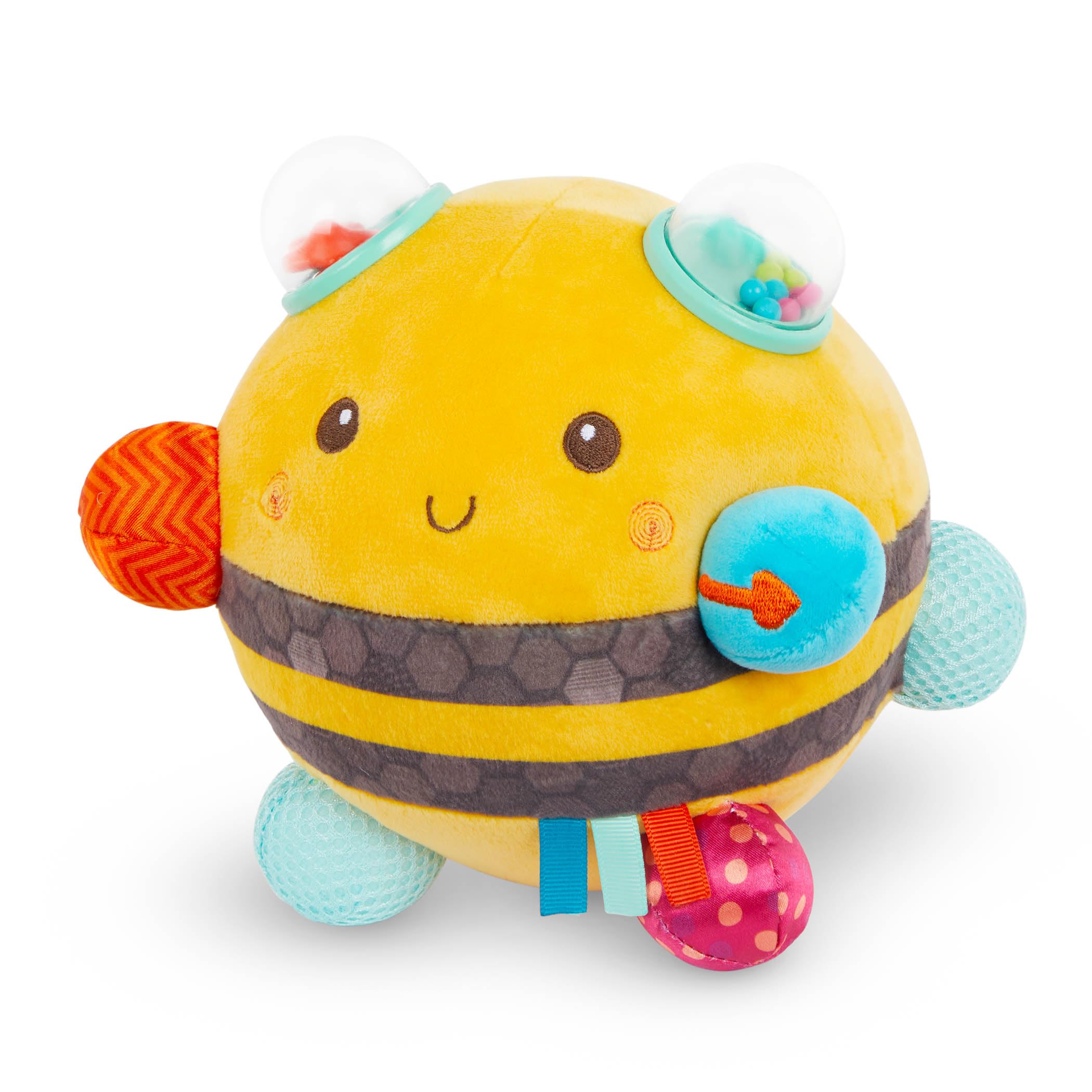 B. toys – Sensory Plush Bumble Bee with Fun Features, Interactive Play, Bumps, Colors, Textures & Sounds, Toys for Infants, Babies – 0+ Months