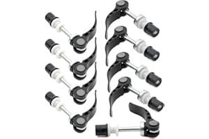 Rowiz Aluminum Alloy Bike Seat Clamp, M6 × 65mm Bicycle Binder Clamp Bolt Seat Post Quick Release, Pack of 10