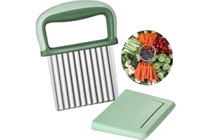 Crinkle Cutter Knife Vegetable French Fry Slicer Potato Carrot Chipper Stainless Steel Wavy Chopper Kitchen Cutting Tool for 