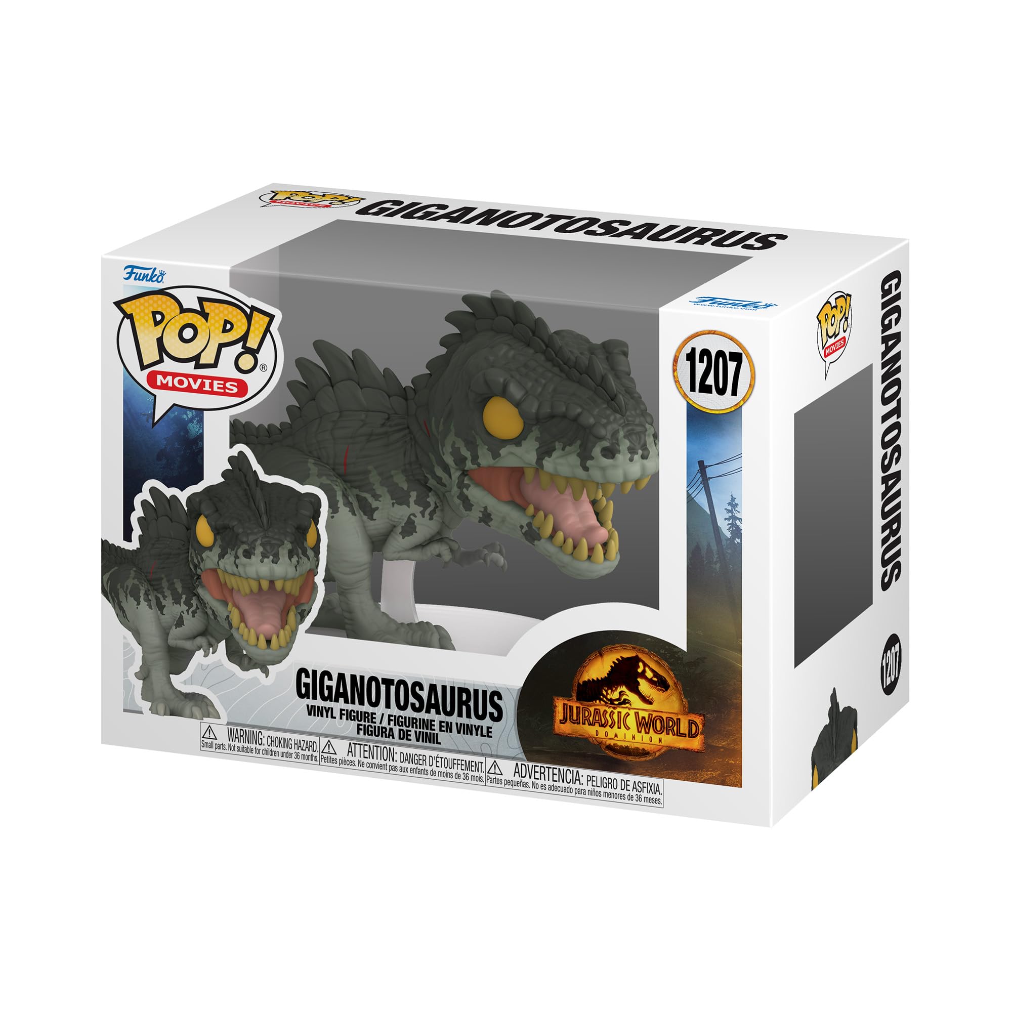 Funko Pop! Movies: JW3 - Giant Dino - Giganotosaurus - Jurassic Park - Collectable Vinyl Figure - Gift Idea - Official Merchandise - Toys for Kids & Adults - Movies Fans - Model Figure for Collectors