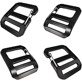 LXLVOUEG G Hook Buckles Tactical Adjustable Webbing G Shaped Wave Buckle with Adjustable Spring Door, G-Clip Backpack Strap