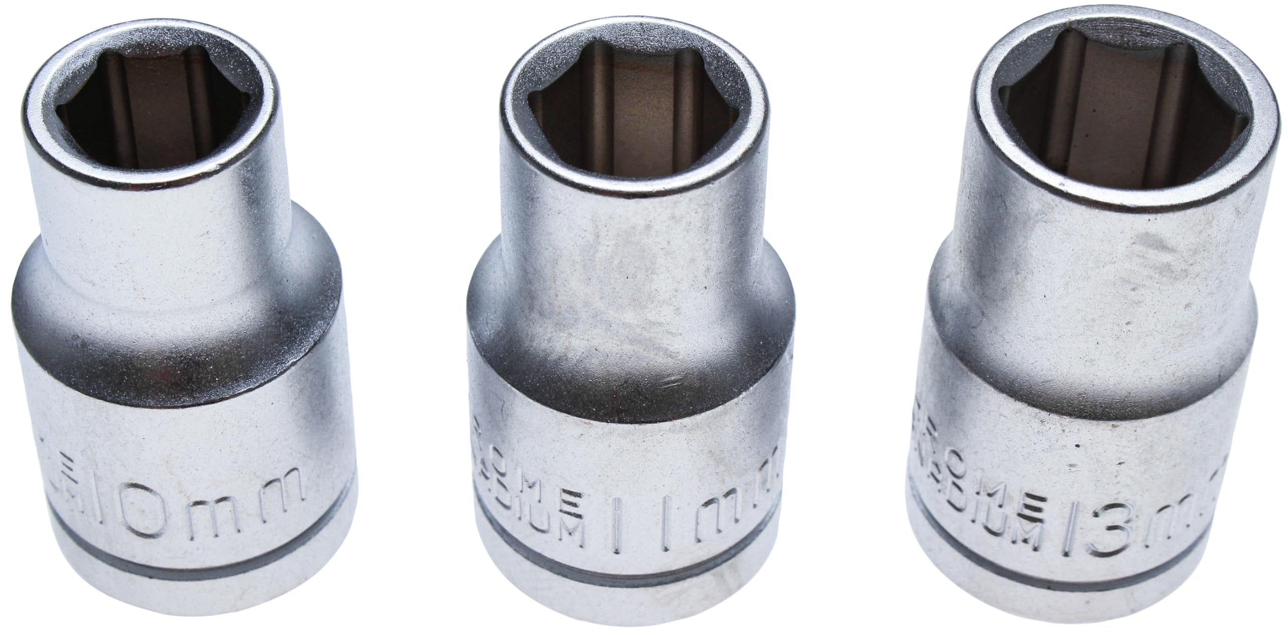 BGS Diy 15123 | Socket Set | 12.5 mm (1/2") Drive | 10 - 11 - 13 mm | 3 pcs.