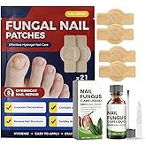 Fungal Nail Patches & Ginger Nail Treatment Nail Health Care Patches, Overnight Toe Nail Treatments for Damaged Nails Foot Nails Repair and Care