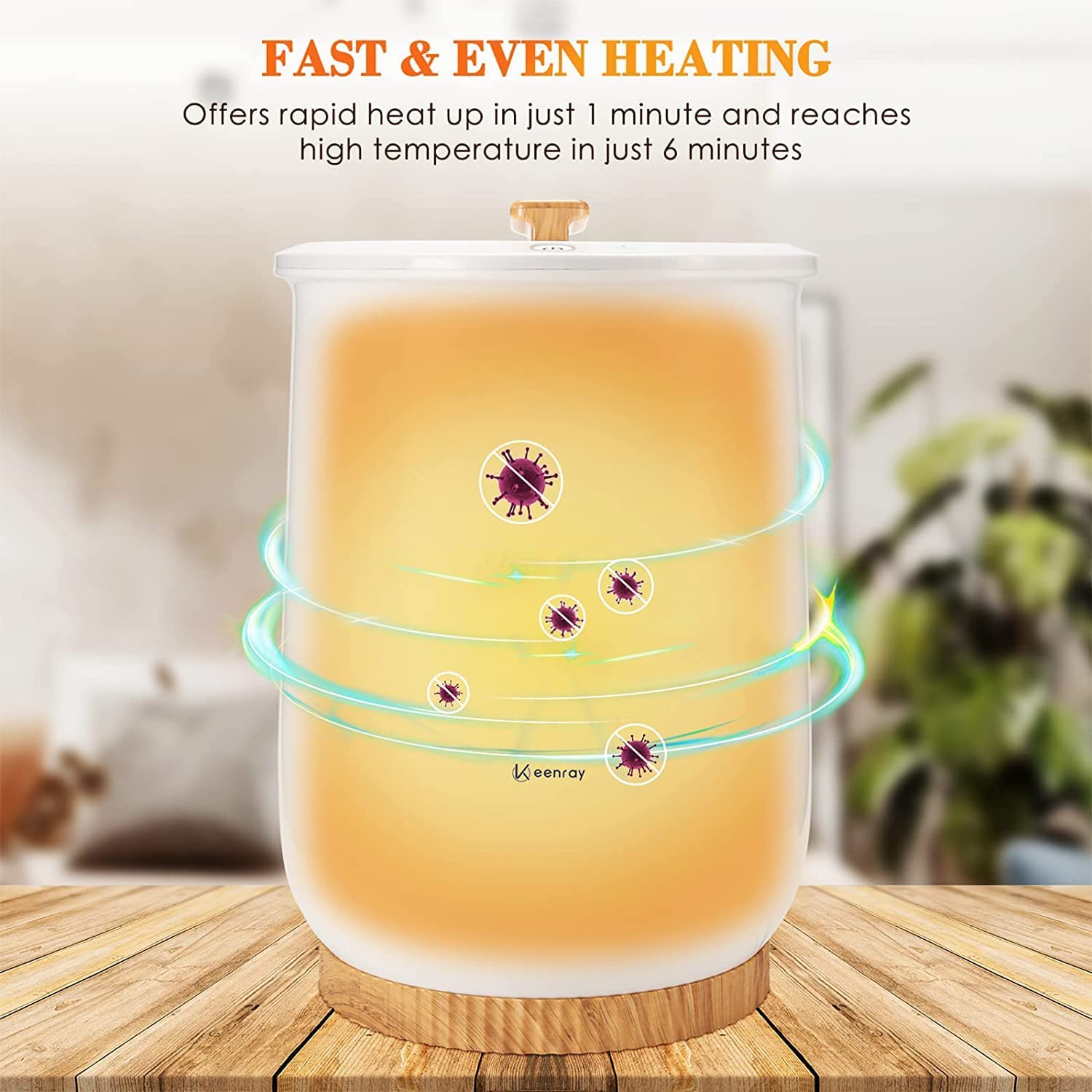 Keenray Towel Warmer, Luxury Towel Warmer Bucket, Large Towel Warmer for Bathroom, Auto Shut Off, Fits Up to Two 40