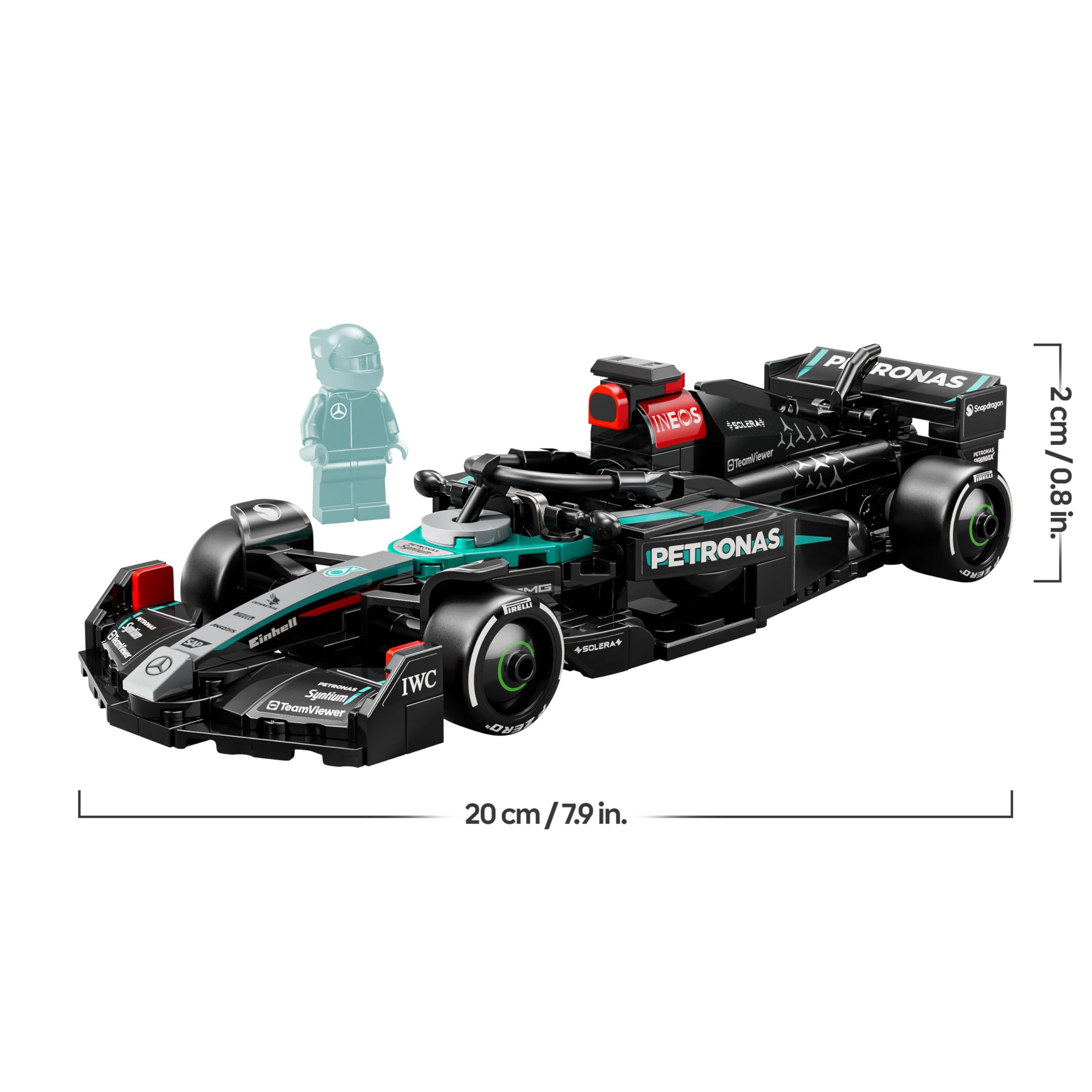 LEGO Speed Champions Mercedes-AMG F1 W15 Rennauto - Spielzeug mit Formel 1 Minifigur - Modell Auto zum Sammeln und Bauen - Geschenk für Jungen & Mädchen ab 10 Jahren oder Erwachsene Fans 77244 8