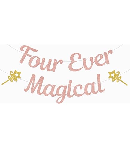 Magical Birthday Banner, Holographic Pre-assembled Rainbow