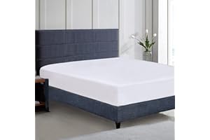 Mejoroom Full Size Fitted Sheet - Bottom Sheets with All-Around Elastic - Hotel Luxury and 16inch Deep Pocket Bed Sheets - Easy Care, Fade and Wrinkle Resistant(1Piece,White)