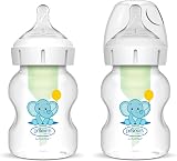 Dr Brown's Natural Flow Anti-Colic Options Plus Wide-Neck Bottle 5oz 2-Pack view 1