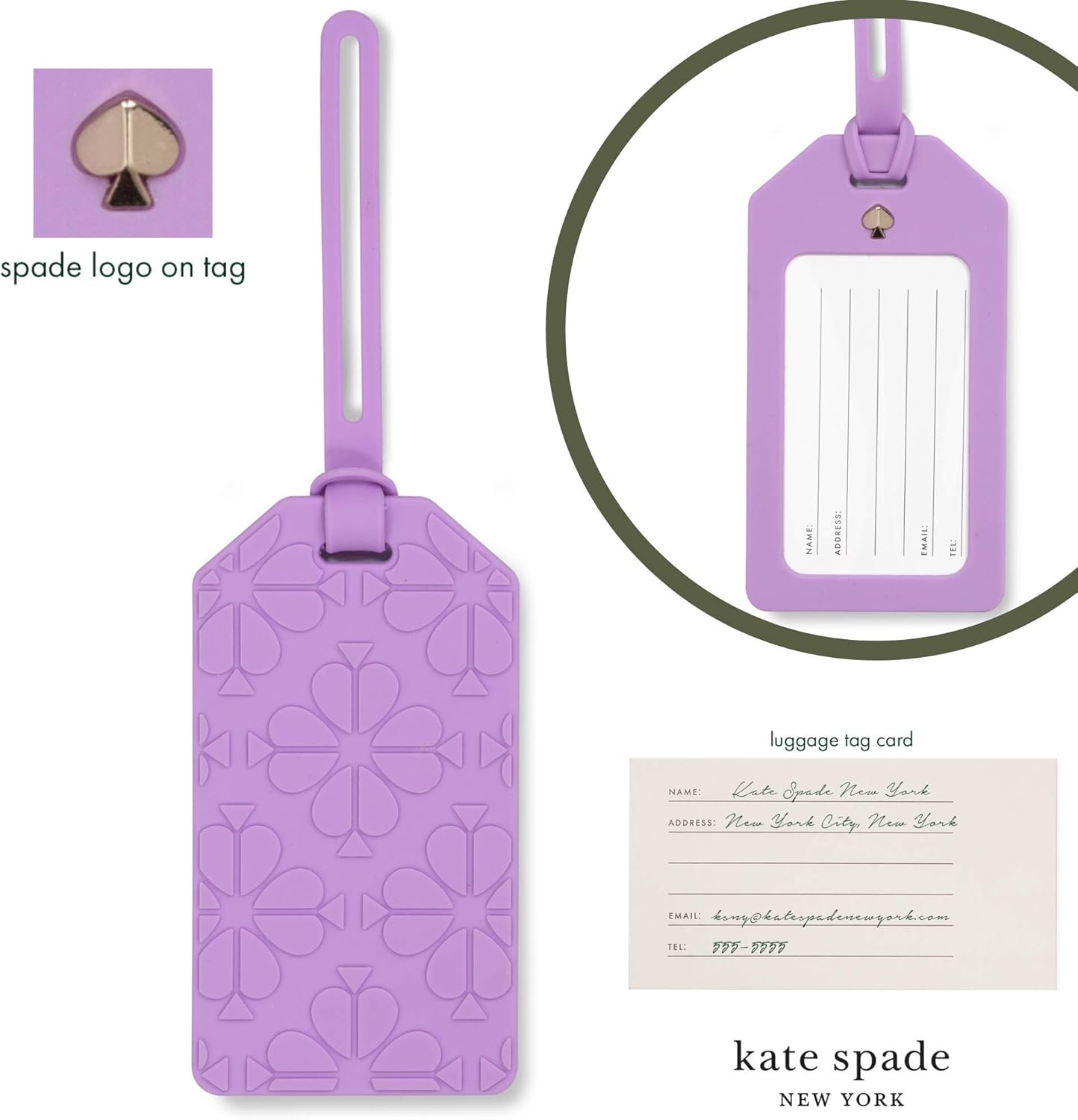 kate spade luggage tag