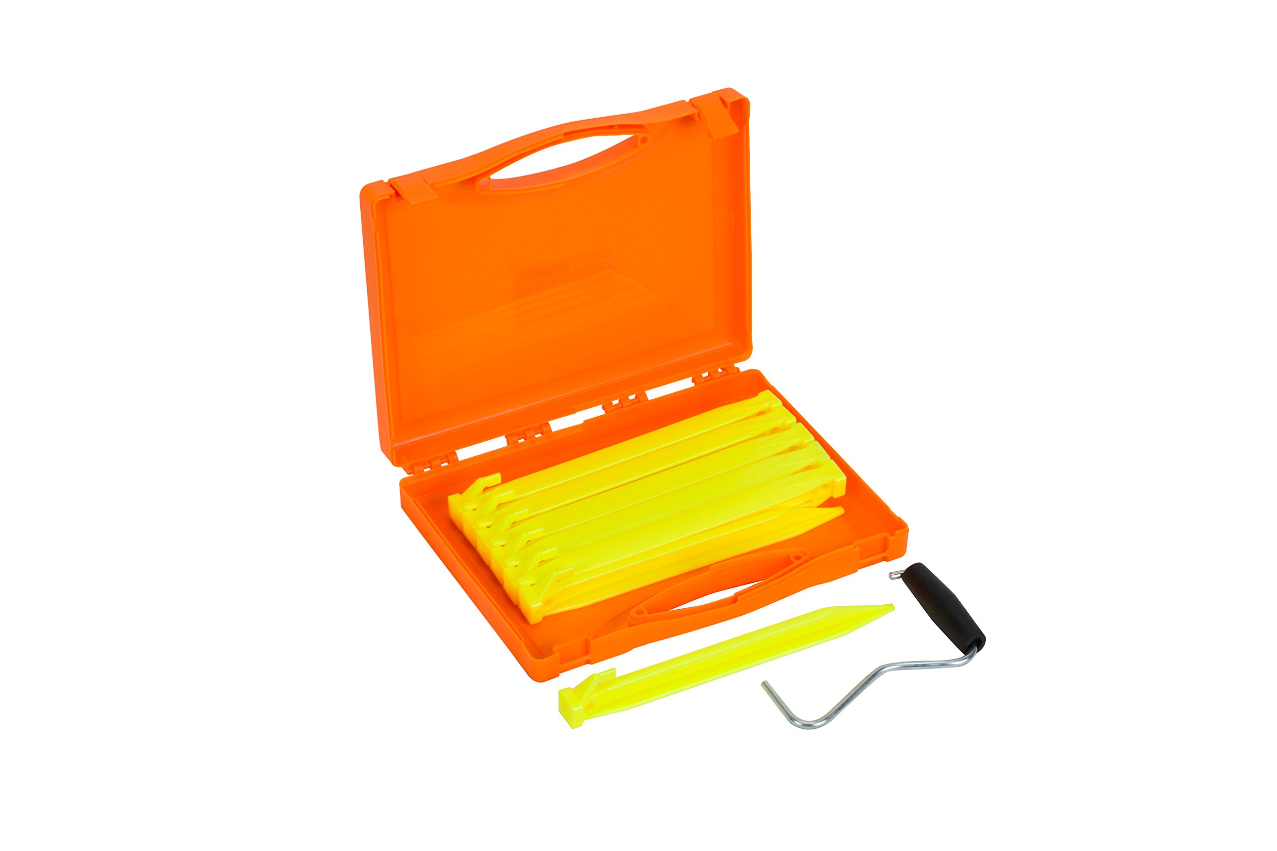 Vango Bolt Tent Pegs Set for Camping, Tarps, Awning with Case 12 x 22.5cm Pegs