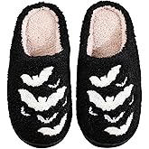 Halloween Christmas Slippers Holiday Slipper House Shoes Home Slipper for Women Fuzzy Outdoor Indoor Bedroom Slippers