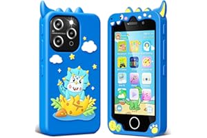 EFFUN Kids Smart Phone for Boys, 4.0" Touchscreen Learning Music Puzzle-Games Toddler Phone for Kids Ages 3-9, Dual Camera，Built-in 8G SD Card Kids Phone Toy, Gifts for Kids Cell Phone Toy, Blue