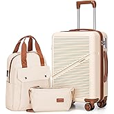 Cosbarn Carry On Luggage 22x14x9 Airline Approved, 20 Inch Carry on Suitcases with Wheels, ABS Lightweight Carry-on Luggage, Travel Suitcase Set with Wheels and TSA Lock