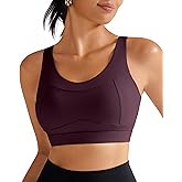 RUNNING GIRL High Impact Sports Bras for Women,Racerback Running Bra Workout Crop Tank Tops Longline Sports Bra Push up