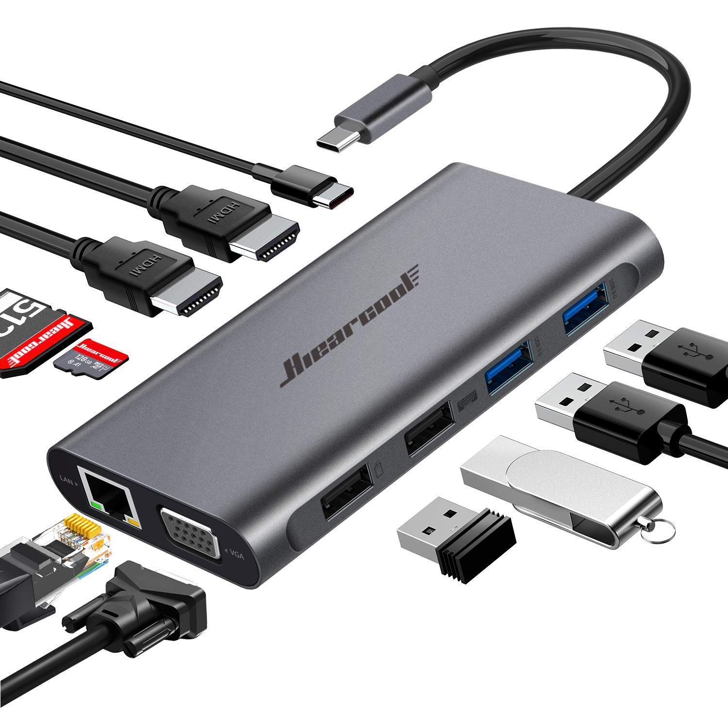 Hiearcool USB Hub 11 Compatiable