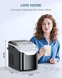 COWSAR Ice Maker Countertop, Portable Ice Machine