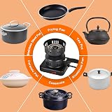REAMIC Electric Charcoal Burner 500W Hot Plate Black UK Plug Coconut Coal view 8