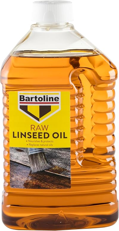 Bartoline Raw Linseed Oil 2L Natural Wood Protector & Water Resistant