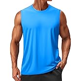 TACVASEN Men's Sleeveless Shirts Quick Dry Tank Tops for Men Sun Protection UPF 50+ Athletic Gym Workout Muscle Shirts