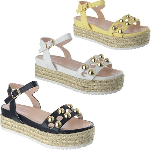 wedge studded sandals