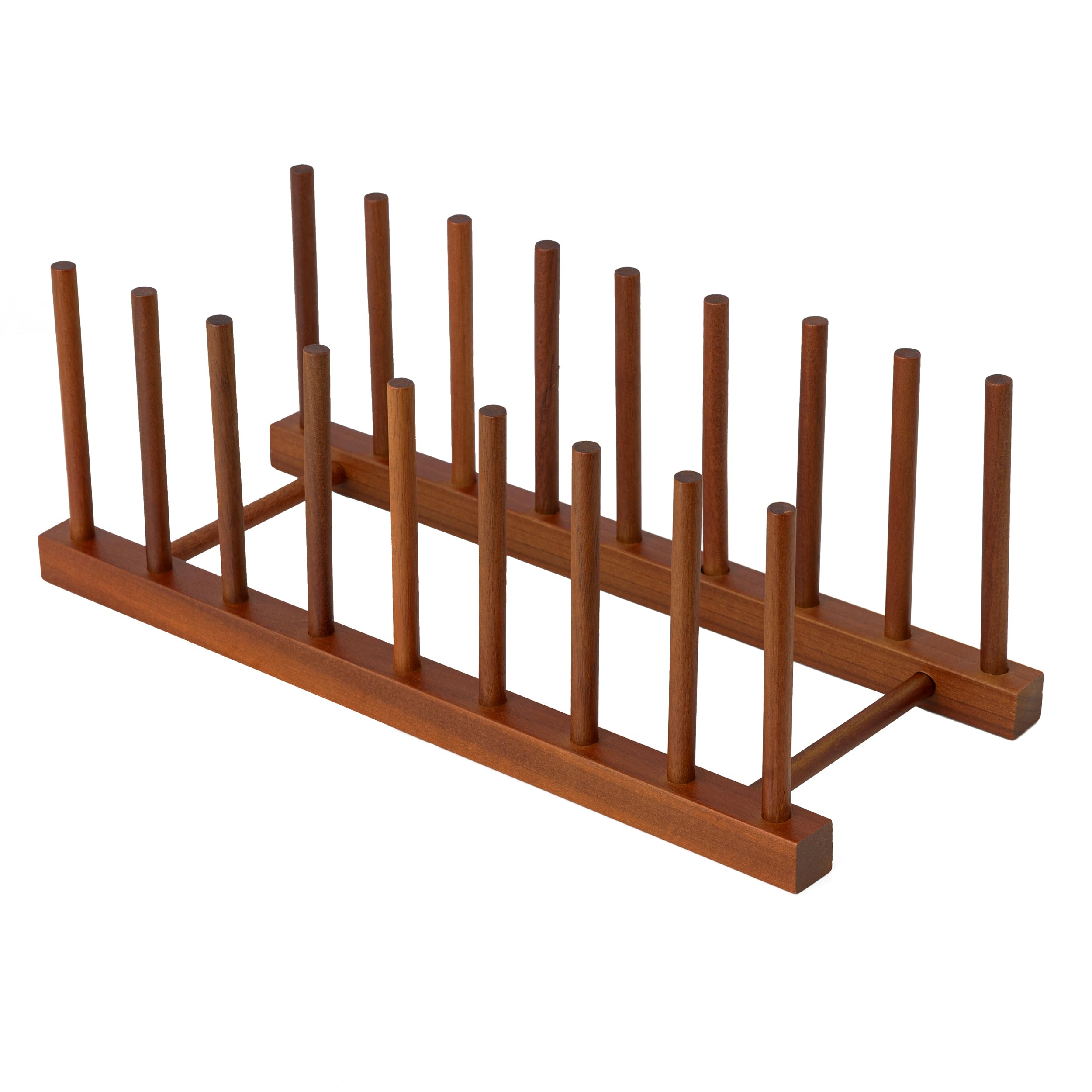 Photo 1 of HBlife Teak Dish Plate Bowl Cup Book Pot Lid Cutting Board Drying Rack Stand Drainer Storage Holder Organizer Kitchen Cabinet?Keep Dry?