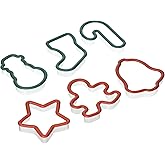 Christmas Shapes Plastic Cookie Cutters, 6-pc. Sets