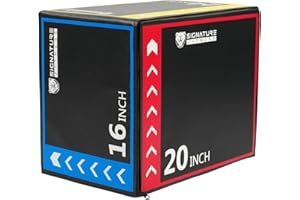 BalanceFrom 3-in-1 Foam Plyo Box, Jump Box for Home Gym, Plyometric Training, HIIT & Strength Workouts, Anti-Slip, Durable & Lightweight, Supports 350lbs,Multiple Colors