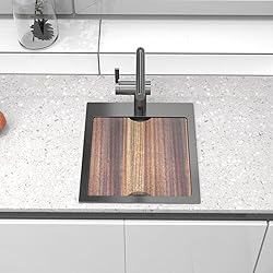 17 inch Kitchen Sink Black Drop In