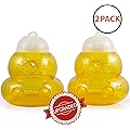 Aspectek Trap for Bees, Wasps, Hornets, Yellow Jackets, Cover 5000sq ft, Reusable (Pack of 2)