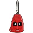 KeylessOption Key Fob Replacement for 2004 2005 2006 2007 2008 2009 2010 2011 2012 2013 2014 2015 2016 2017 Chrysler 300 Dodge Charger Jeep Cherokee Remote, 3-Button OHT692427AA, Self Programming