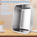 ASelected 304 Stainless Steel Washing Up Bowl 10 Litre 33x24x15cm view 4