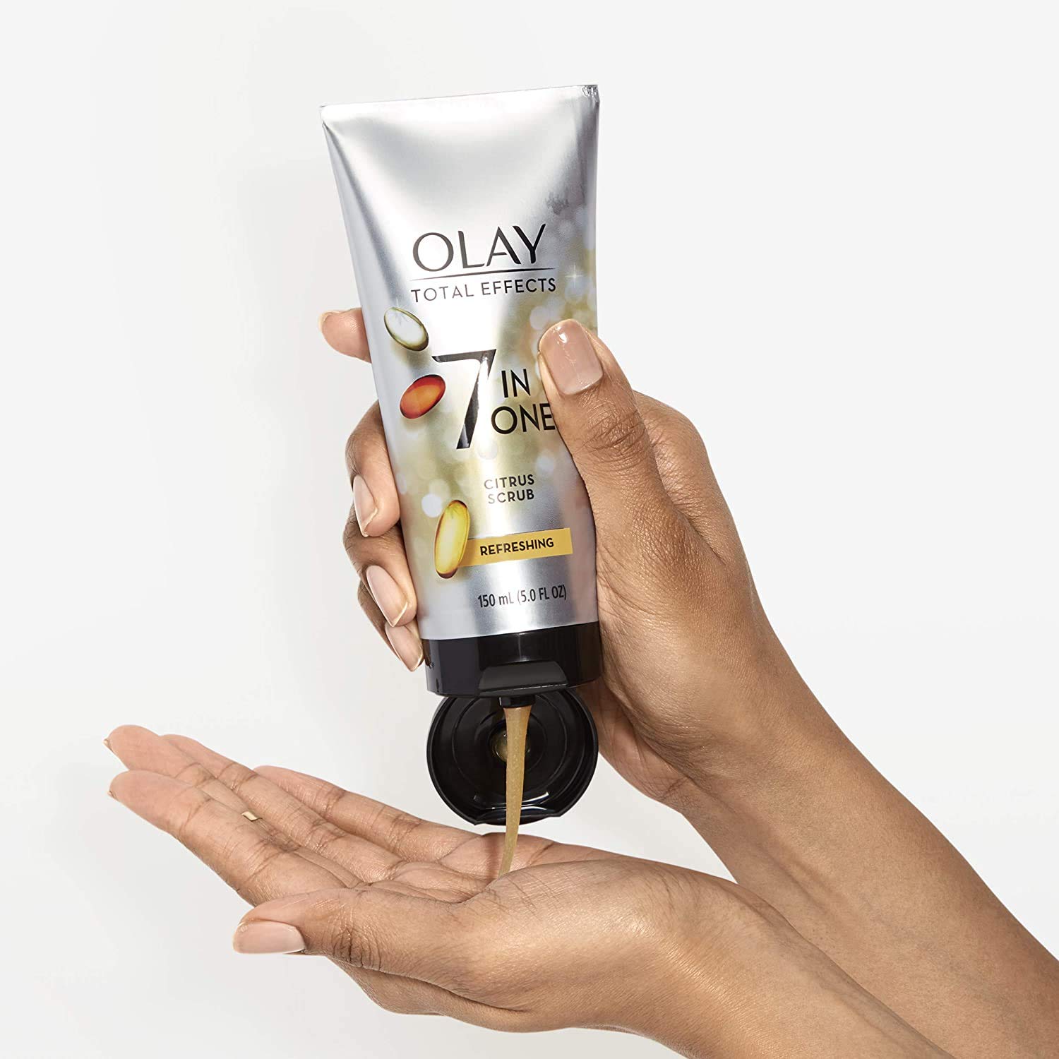 Olay Total Effects Citrus Facial Cleanser and Scrub, 5.0 Ounces (Pack of 3) : Beauty