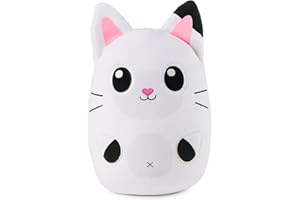 GUND Gabby’s Dollhouse Official Pandy Paws Squishy Plush Toy, Cat Stuffed Animal, Squishy Toys for Ages 1 & Up, White, 8”